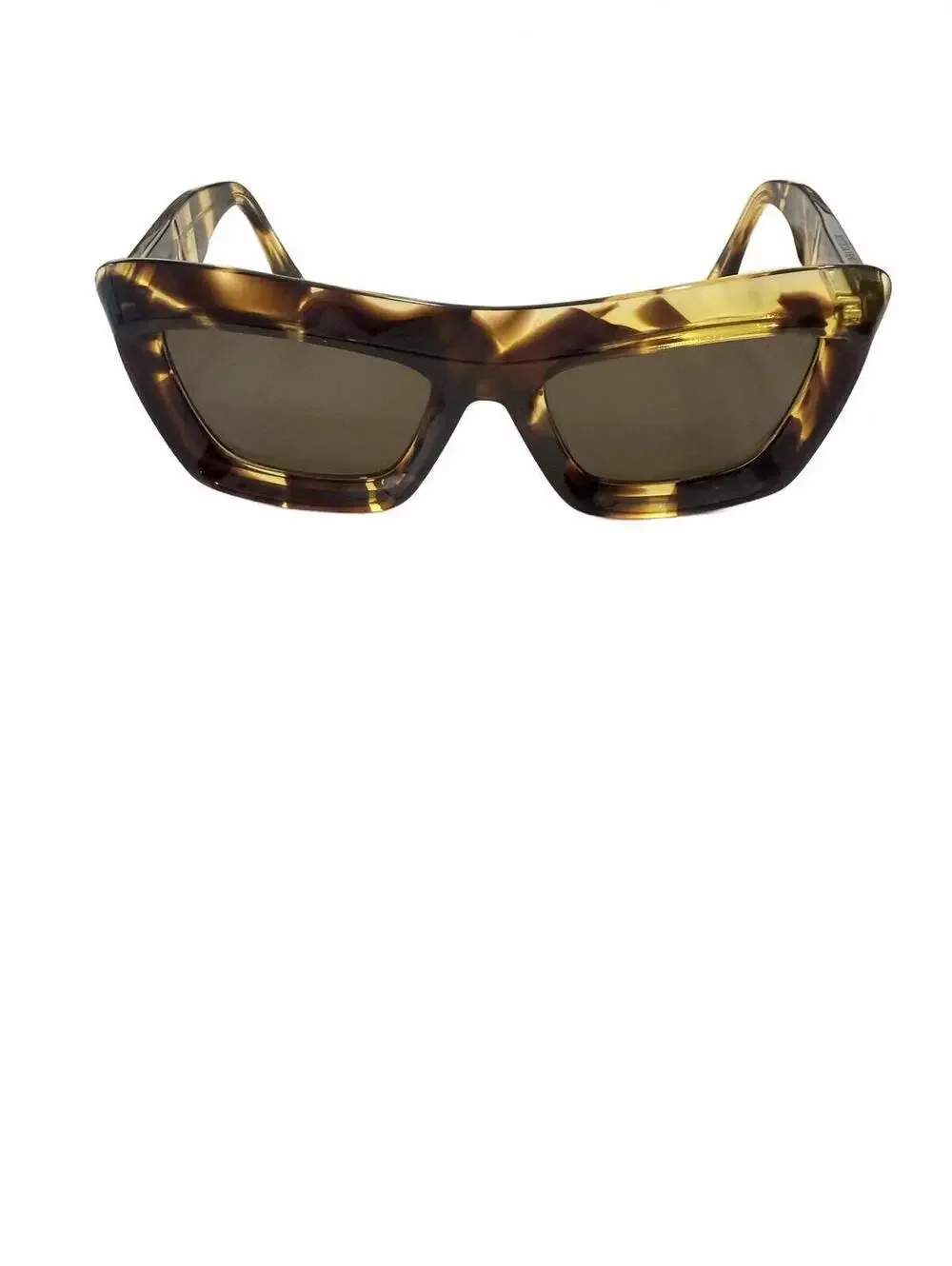 Bottega Veneta Havana Tortoise Sunglasses 53-19-145 Brown Lens Italy